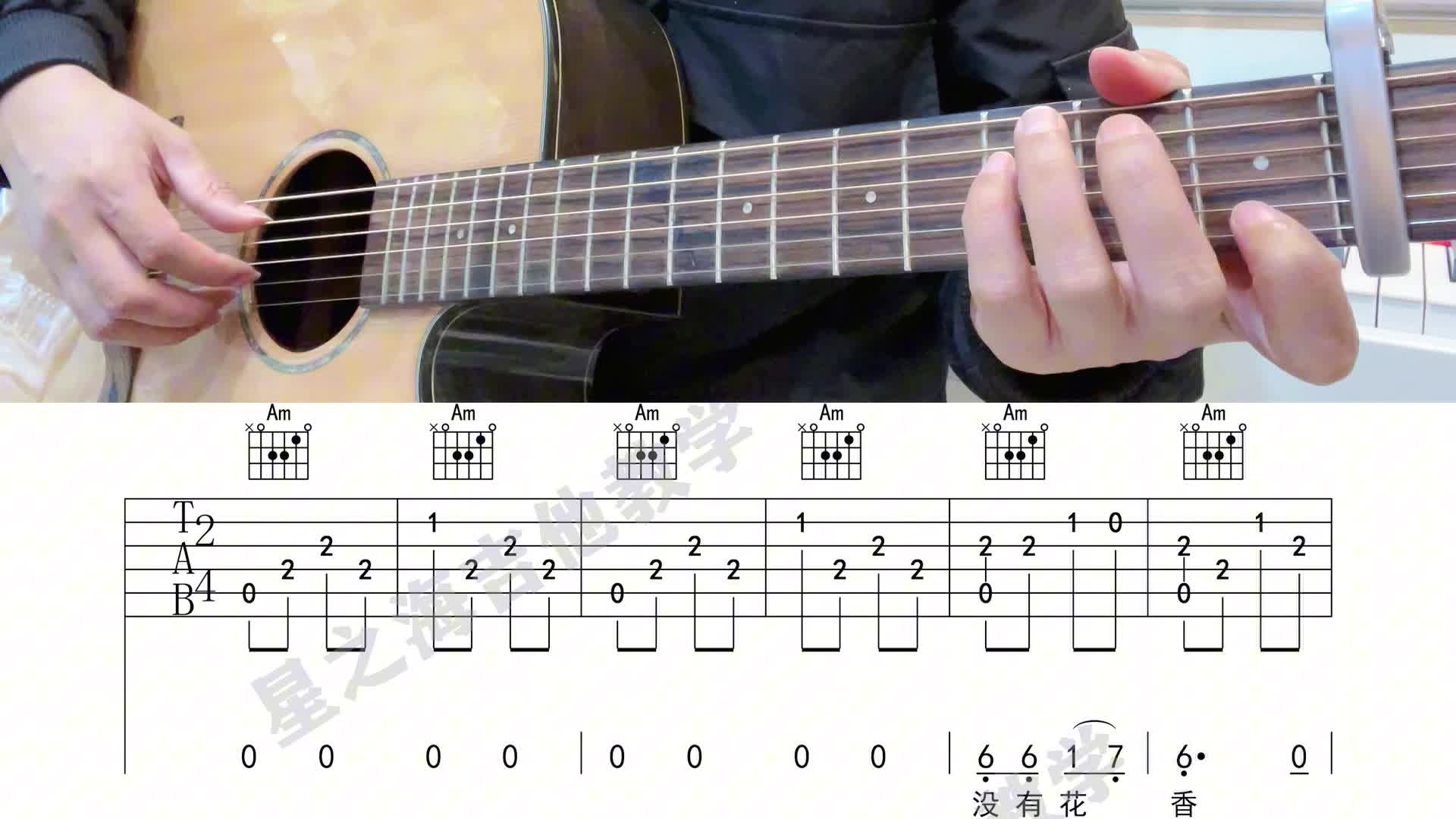 单曲速成：《小草》2《小草》吉他独奏教学讲解视频缩略图