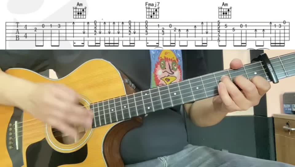 单曲速成：《谁伴我闯荡》95《谁伴我闯荡》  拨弦版   上部    教学讲解视频缩略图