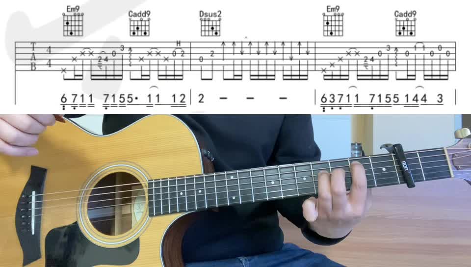 单曲速成：《偏爱》246《偏爱》                                          弹唱  扫弦版 教学讲解视频缩略图