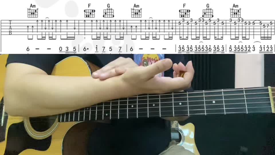 单曲速成：《白鸽》13  《白鸽》       双吉他版 下部  教学讲解视频缩略图