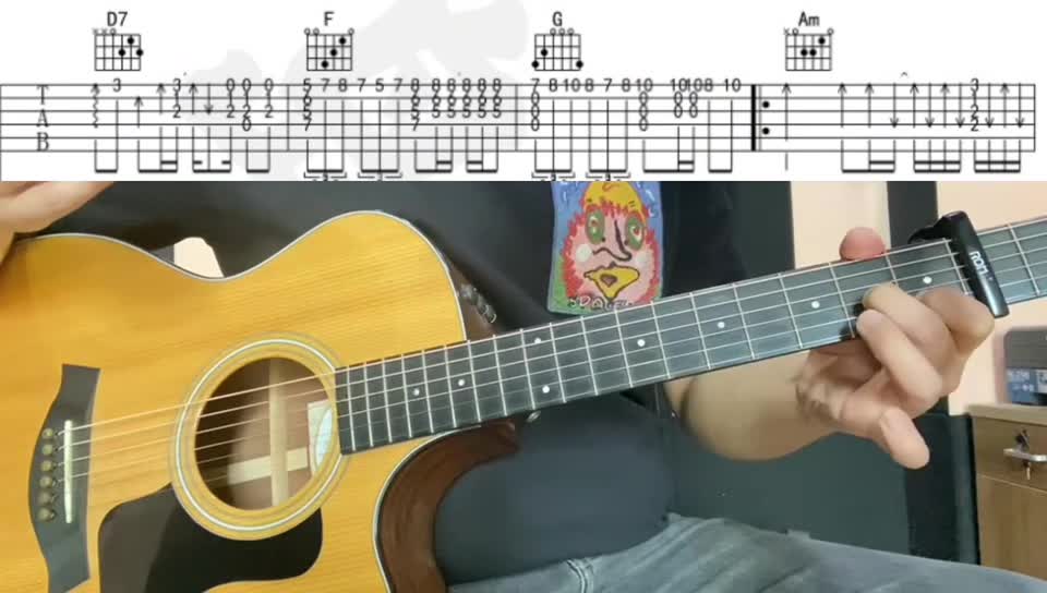 单曲速成：《谁伴我闯荡》95《谁伴我闯荡》  拨弦版   下部    教学讲解视频缩略图